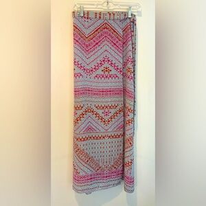 Full length BCBG MAXAZRIA wrap around skirt.